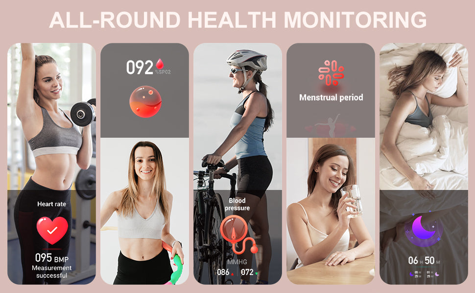 Smart Watch for Women (Answer/Make Call), Fitness Tracker for Android and iOS Phones Waterproof Smartwatch with 1.32" HD Full