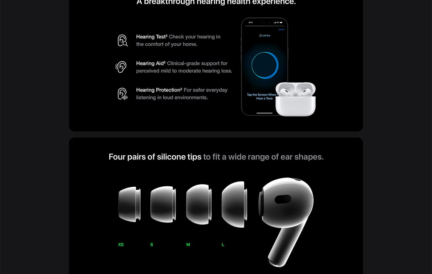 Apple AirPods Pro 2 – Wireless Bluetooth Earbuds with Active Noise Cancellation, Transparency Mode, Spatial Audio & USB-C MagSafe Charging Case
