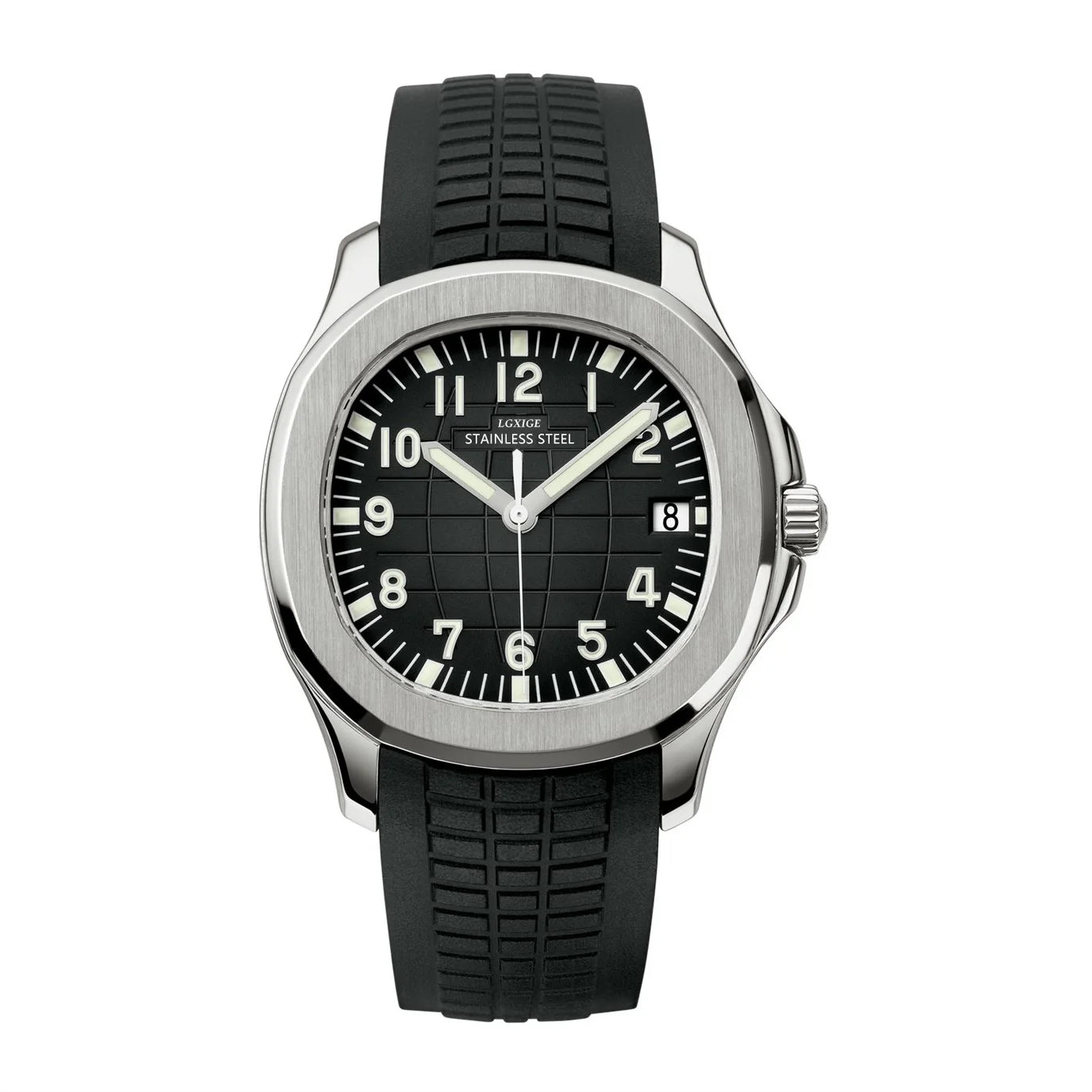 2021 New Arrivals Mens Watches Top Brand Luxury Fashion Wristwatch Stainless Stee Case Rubber Strap Watch 50m Waterproof Clock