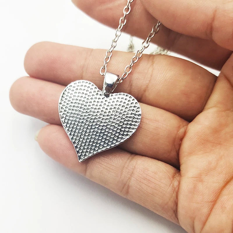 Romantic To My Mom Heart Necklace Epoxy Inspirational Necklaces For Mother Jewelry Birthday Gifts