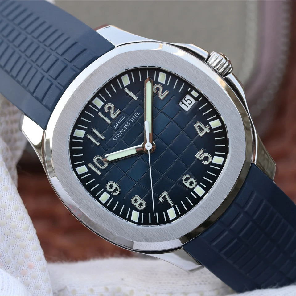 2021 New Arrivals Mens Watches Top Brand Luxury Fashion Wristwatch Stainless Stee Case Rubber Strap Watch 50m Waterproof Clock