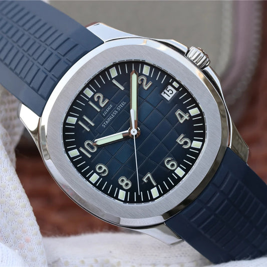 2021 New Arrivals Mens Watches Top Brand Luxury Fashion Wristwatch Stainless Stee Case Rubber Strap Watch 50m Waterproof Clock