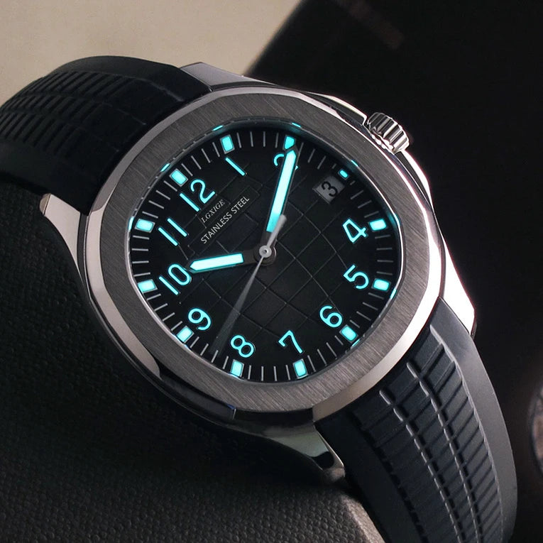 2021 New Arrivals Mens Watches Top Brand Luxury Fashion Wristwatch Stainless Stee Case Rubber Strap Watch 50m Waterproof Clock