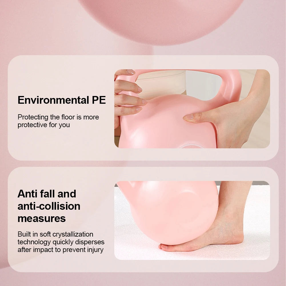 Kettlebell Kettle Dumbbells Water-filled Kettlebell Anti Slip Grip Kettlebell Weights 6KG Dumbbell for Home Gym Equipment