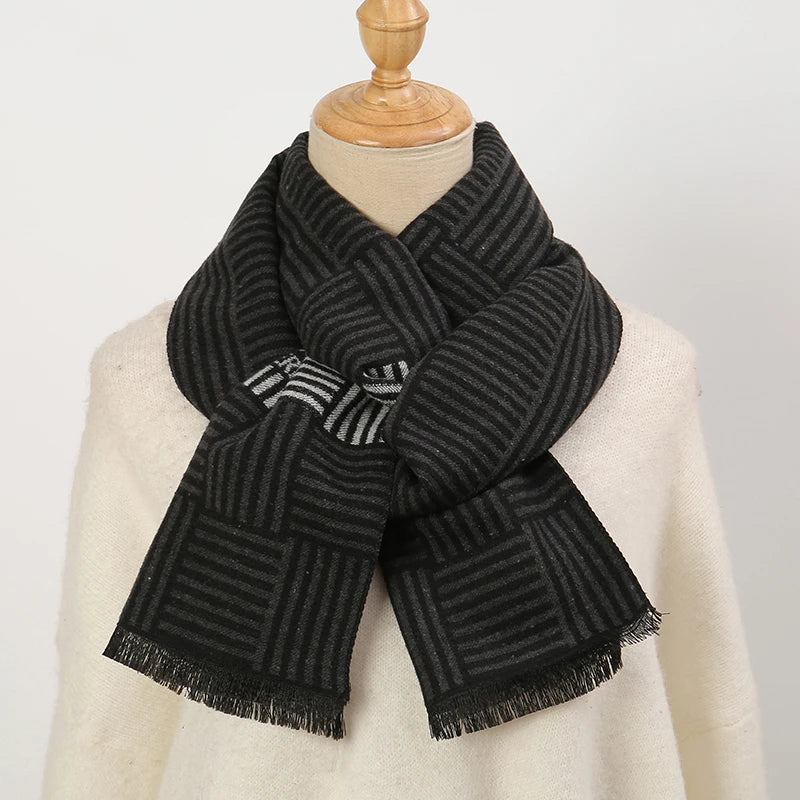 Fashion Scarves Man Autumn Winter Thick Warm Cashmere Business Long Wraps Boy Classic Shawl Free Shipping muffler