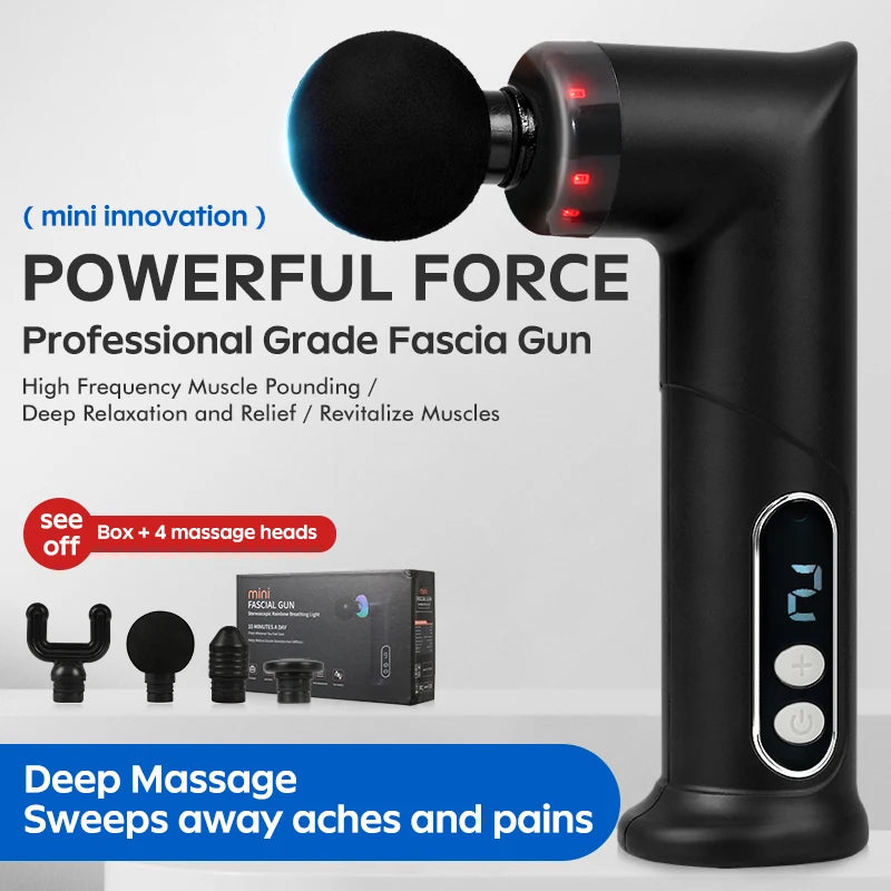 Mini Muscle Massage Gun Protable Body Massager Deep Handheld Percussion Massager For Body Back And Neck Leg