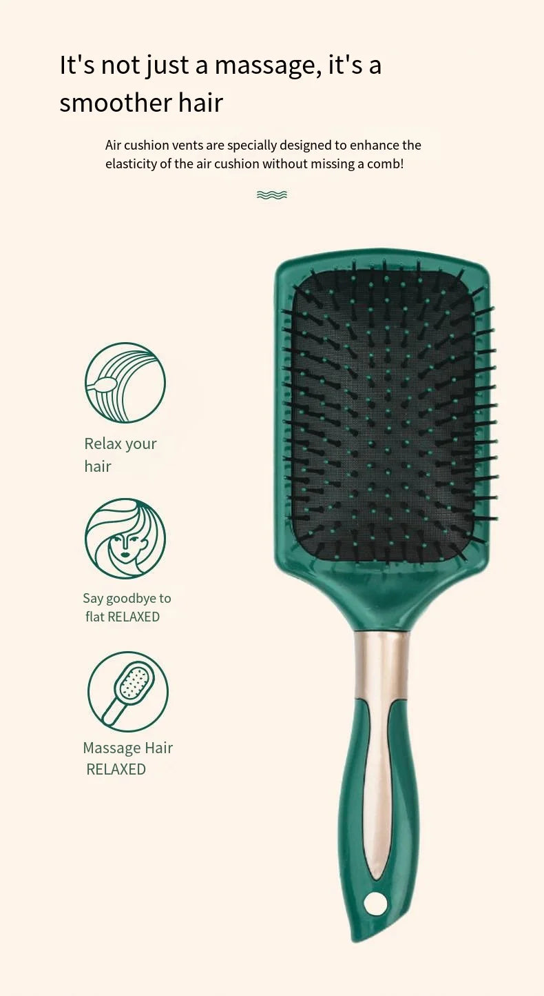 Hair Massage Air Cushion Comb Brush Scalp Hairbrush Detangle Anti Static Salon SPA Hairdressing Styling Tool Oval Round