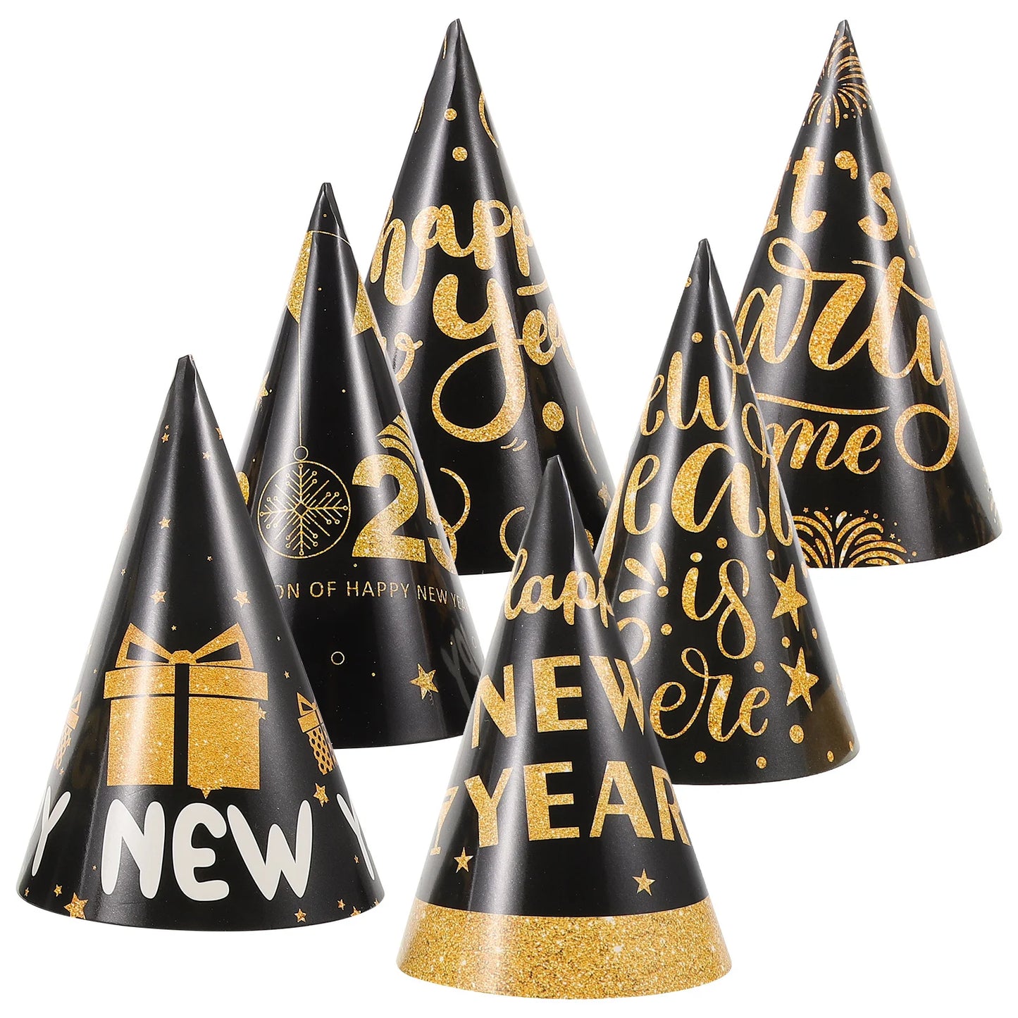 Decorations Gift New Year Paper Hat Child Party Hats 2025 Supplies Years Eve Kids Cone