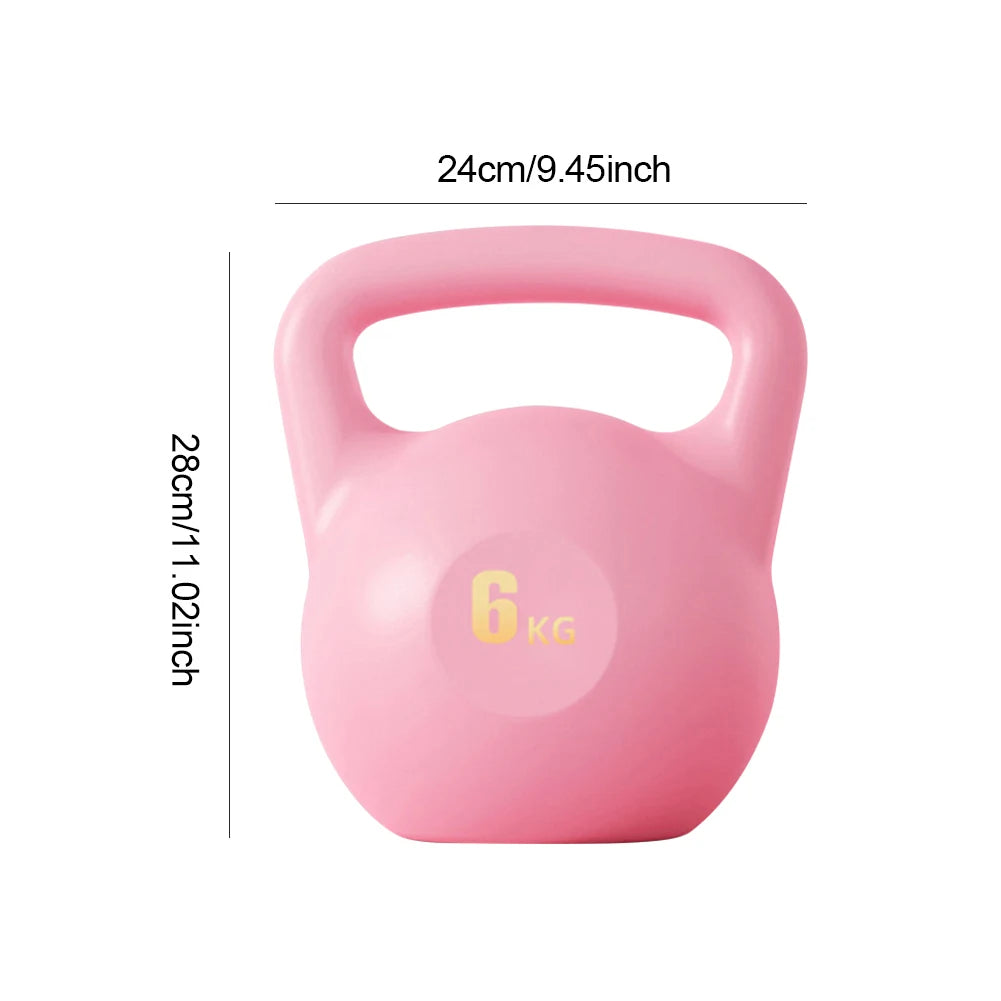 Kettlebell Kettle Dumbbells Water-filled Kettlebell Anti Slip Grip Kettlebell Weights 6KG Dumbbell for Home Gym Equipment