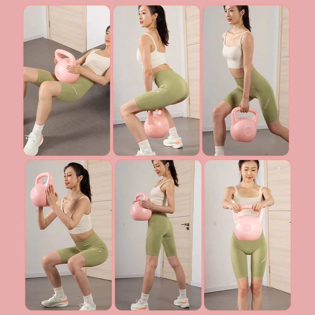 Kettlebell Kettle Dumbbells Water-filled Kettlebell Anti Slip Grip Kettlebell Weights 6KG Dumbbell for Home Gym Equipment