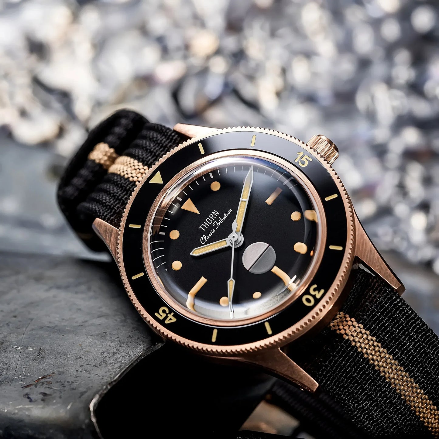 THORN 50 Fathom Watch CUSN8 Tin Bronze Non-radiation NH35 Automatic Mechanical Movement Sapphire Crystal 200M 40MM Diving Watch