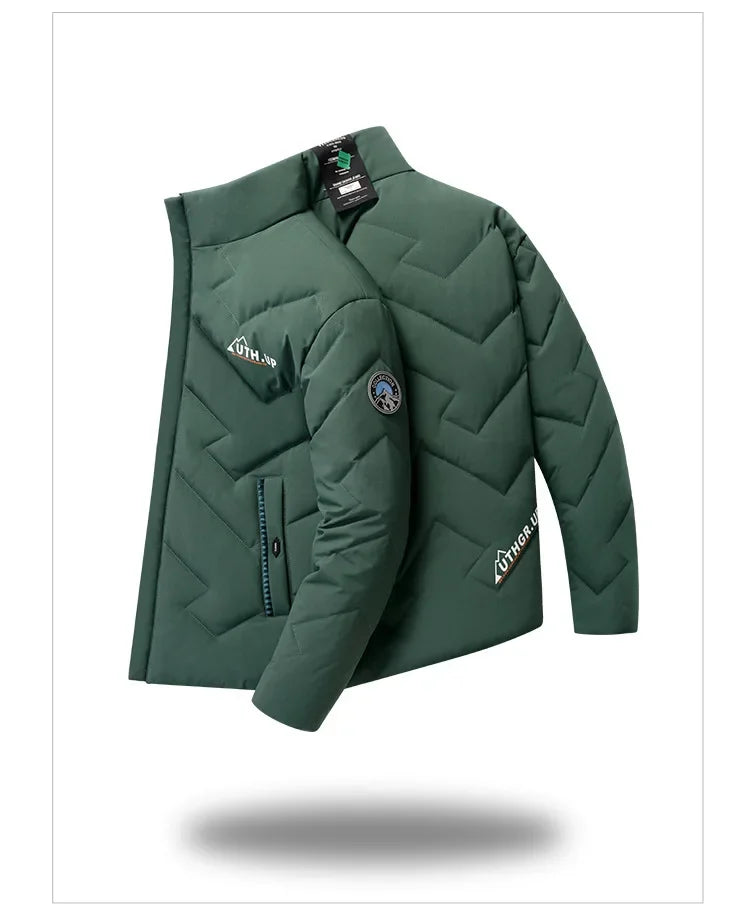 Standing Collar Thickened Winter Clothing Men's Thick Oversized Cotton Jacket