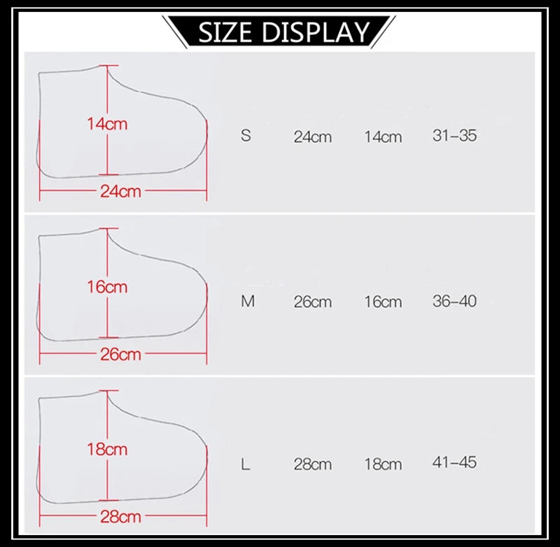 Rain Boots Waterproof Shoes Cover Silicone Unisex Outdoor Waterproof Non-Slip Non-slip Wear-Resistant Reusable Shoe Cover
