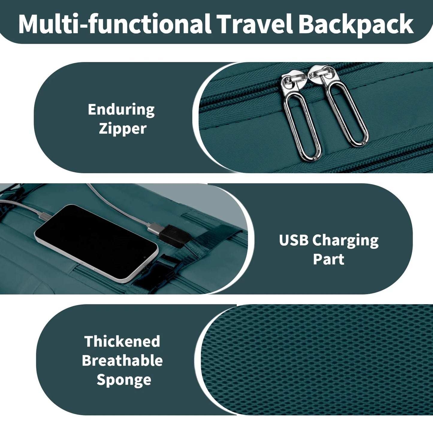 Travel Backpack For Men Women Carry On Traveling Bag with TSA Large Computer Pocket USB Port&Shoe Pouch Outdoor Hiking Climbing