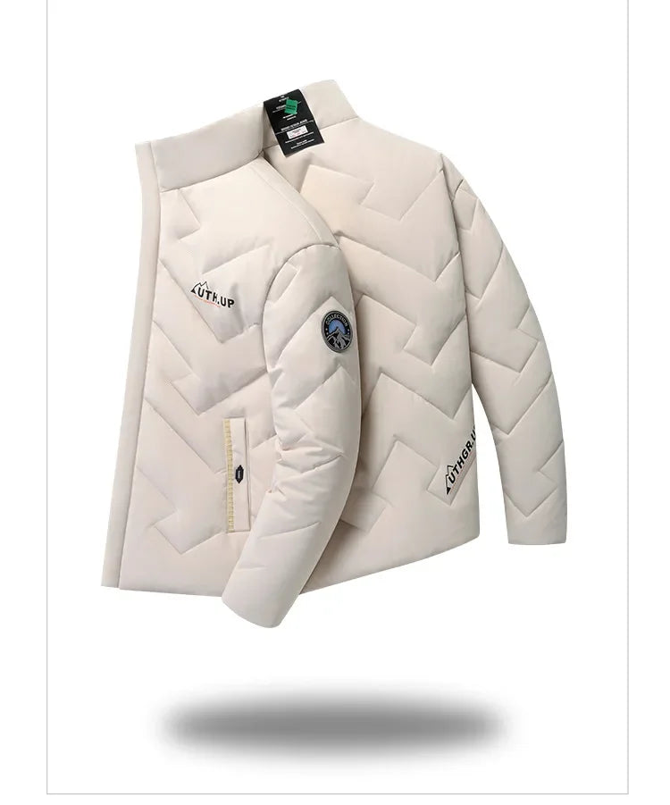 Standing Collar Thickened Winter Clothing Men's Thick Oversized Cotton Jacket