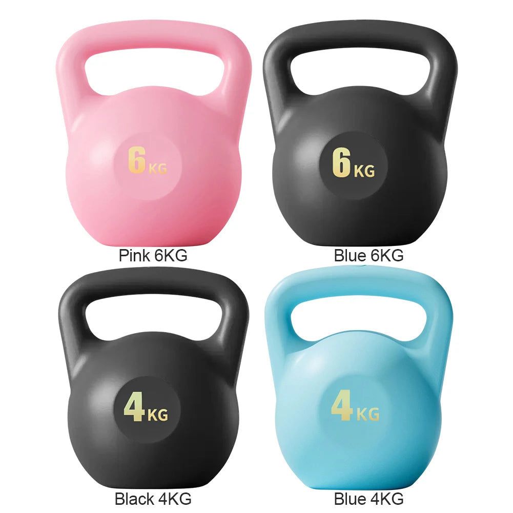 Kettlebell Kettle Dumbbells Water-filled Kettlebell Anti Slip Grip Kettlebell Weights 6KG Dumbbell for Home Gym Equipment