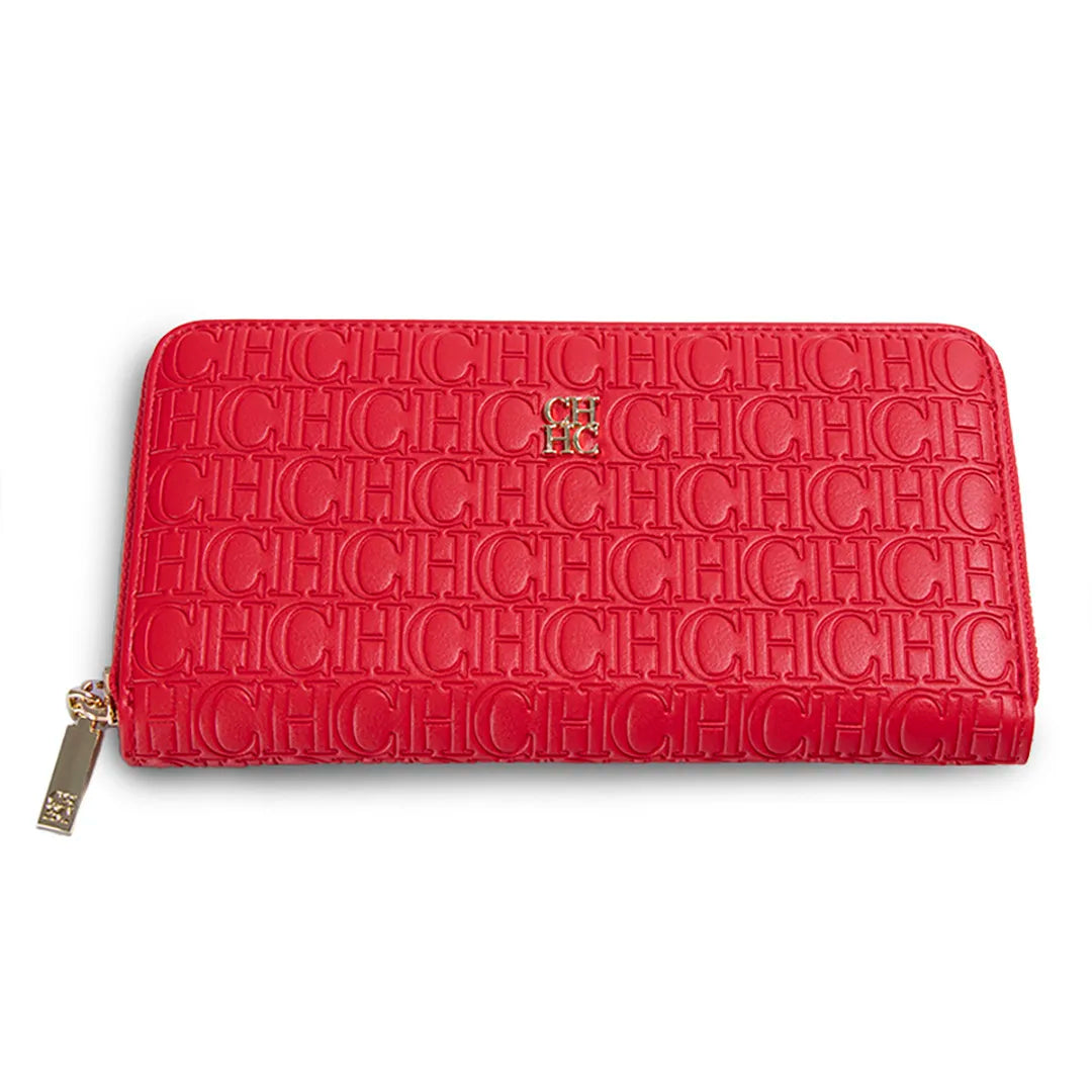 CH Women's Solid Colour Long Wallet Niche Design Fashion Simple Large Capacity Bag Luxury Temperament Vintage Classic Wallet