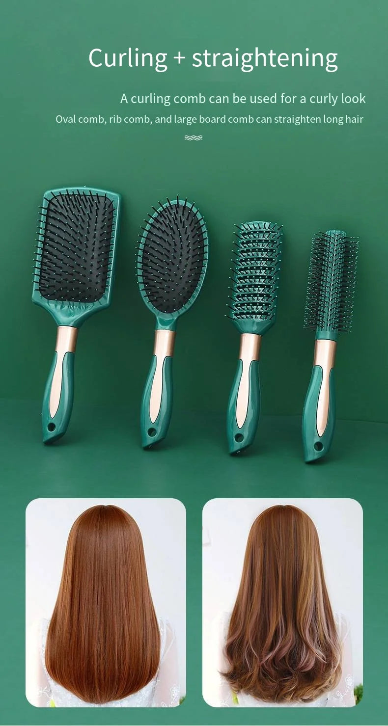 Hair Massage Air Cushion Comb Brush Scalp Hairbrush Detangle Anti Static Salon SPA Hairdressing Styling Tool Oval Round