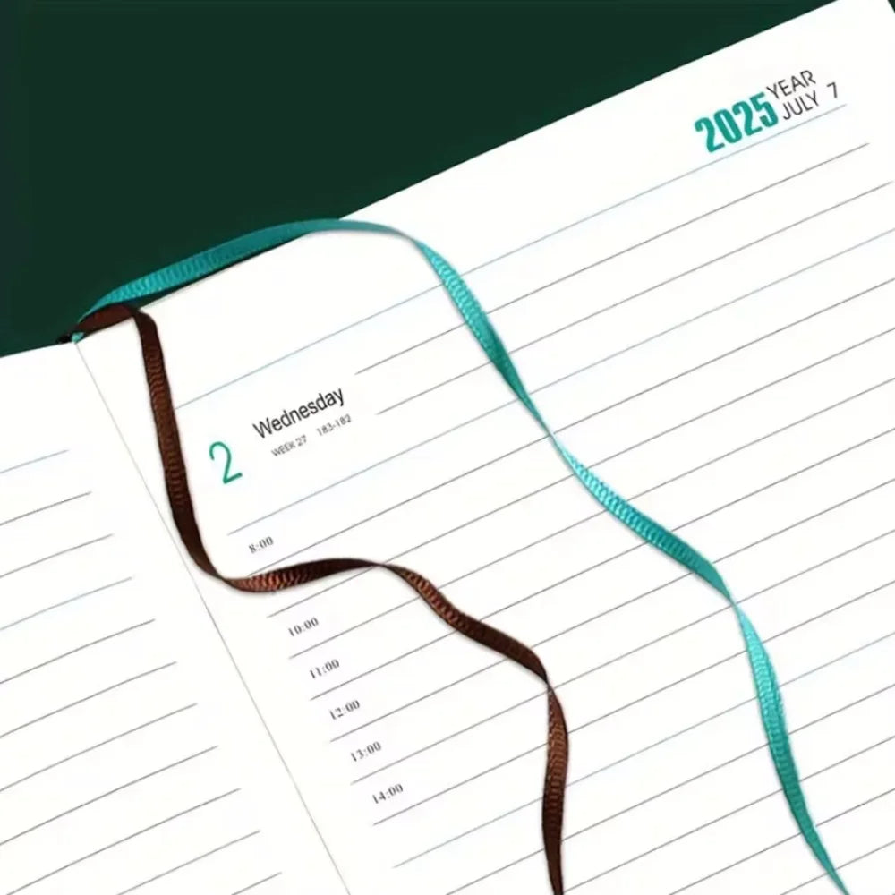 2025 New Plan: 400 page Calendar Log Self discipline Check in Time Management One page per day, 365 day Plan Office for Students