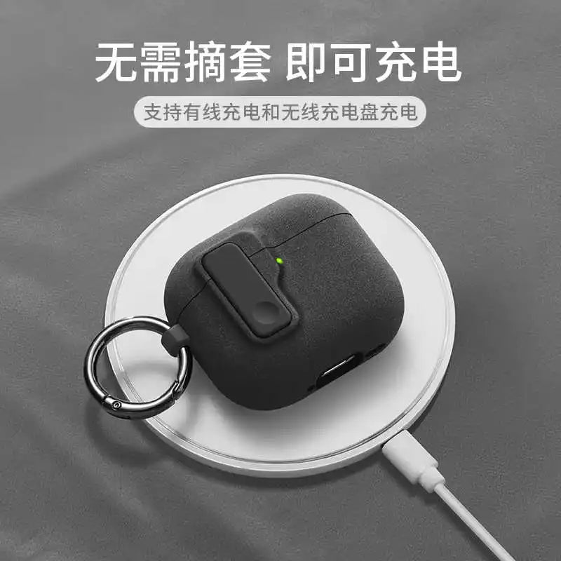 2025 New Hard Protector for AirPods 4 with Magnetic Lid Lock Hybrid Case Luxury Protection Cover for Apple AirPods 4(USB C)