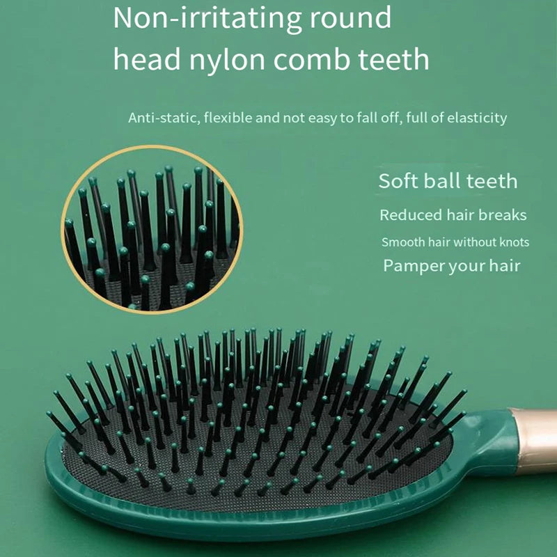 Hair Massage Air Cushion Comb Brush Scalp Hairbrush Detangle Anti Static Salon SPA Hairdressing Styling Tool Oval Round