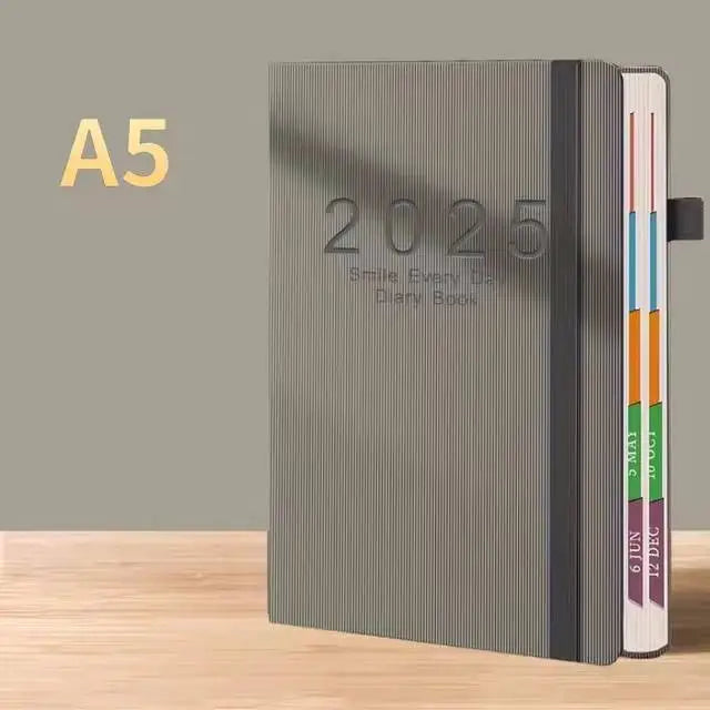 2025 New Plan: 400 page Calendar Log Self discipline Check in Time Management One page per day, 365 day Plan Office for Students