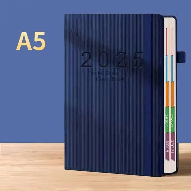 2025 New Plan: 400 page Calendar Log Self discipline Check in Time Management One page per day, 365 day Plan Office for Students