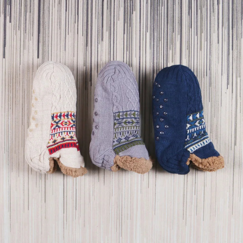 Fall & Winter Floor Socks – Warm, Non-Slip Home Socks for Women and Men, Ideal for Sleeping, Snow, Yoga, and Indoor Comfort, 2024