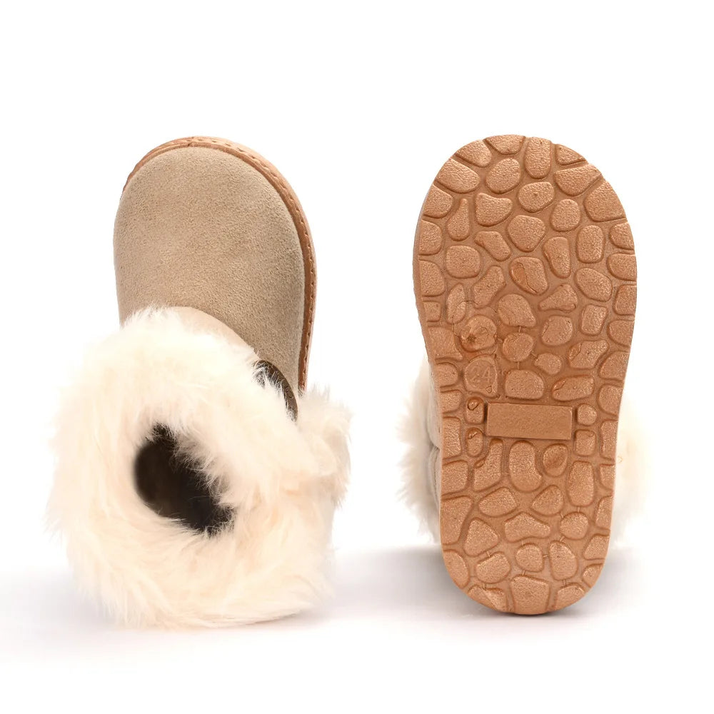 Botas Para Niña Kid Snow Boot Winter New Thickened Girl Cotton Boots Warm Boy Casual Shoes Baby Walking Shoe Padded Boots 유아 부츠