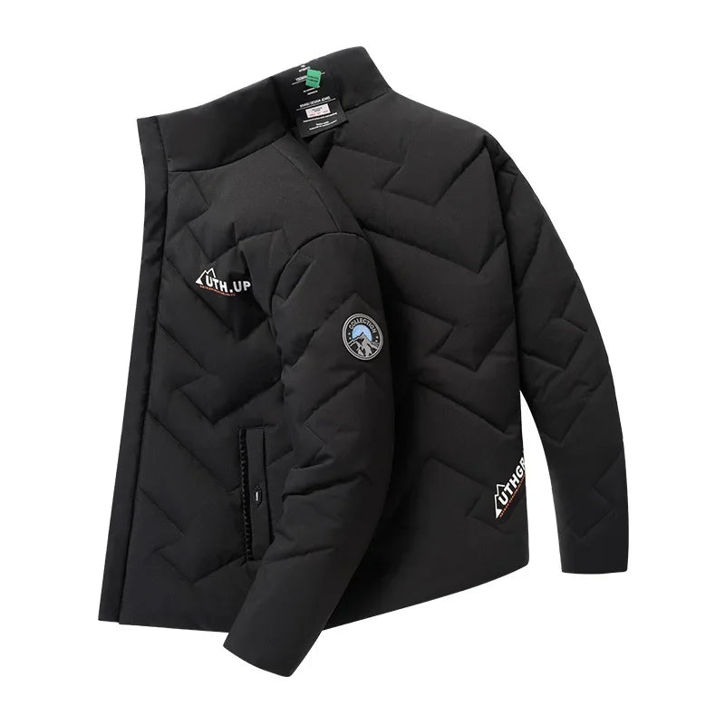 Standing Collar Thickened Winter Clothing Men's Thick Oversized Cotton Jacket