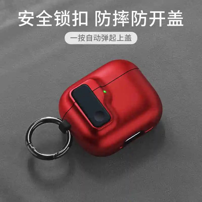 2025 New Hard Protector for AirPods 4 with Magnetic Lid Lock Hybrid Case Luxury Protection Cover for Apple AirPods 4(USB C)