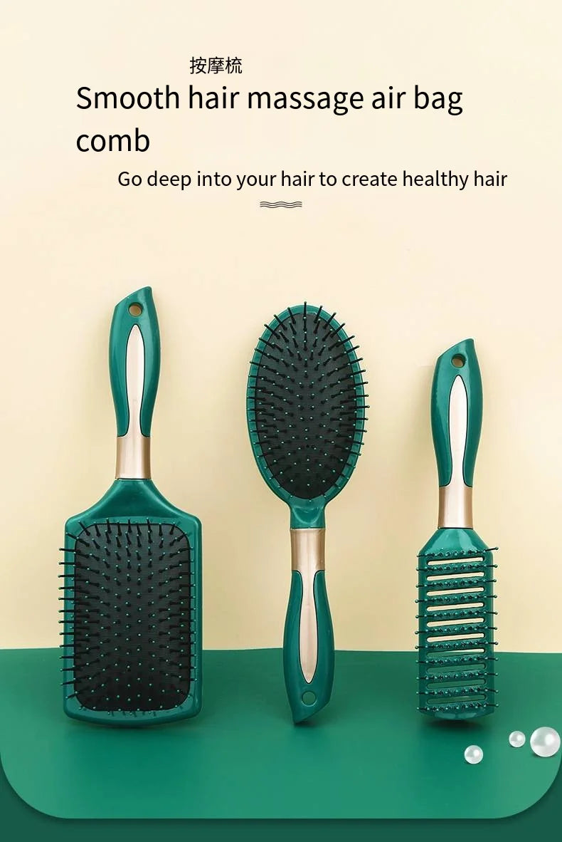 Hair Massage Air Cushion Comb Brush Scalp Hairbrush Detangle Anti Static Salon SPA Hairdressing Styling Tool Oval Round