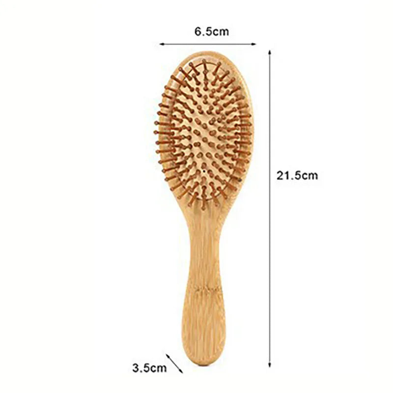 Wood Comb Professional Healthy Paddle Cushion Hair Loss Massage Brush Hairbrush Comb Scalp Hair Care Healthy bamboo comb