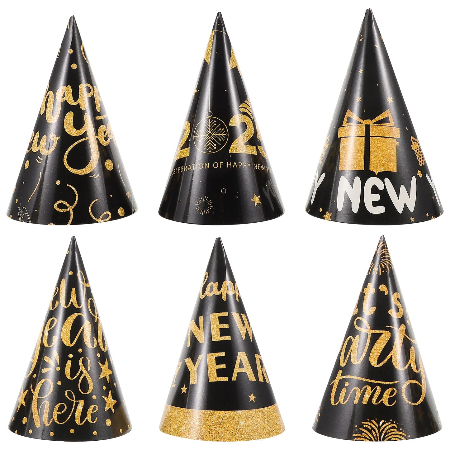 Decorations Gift New Year Paper Hat Child Party Hats 2025 Supplies Years Eve Kids Cone