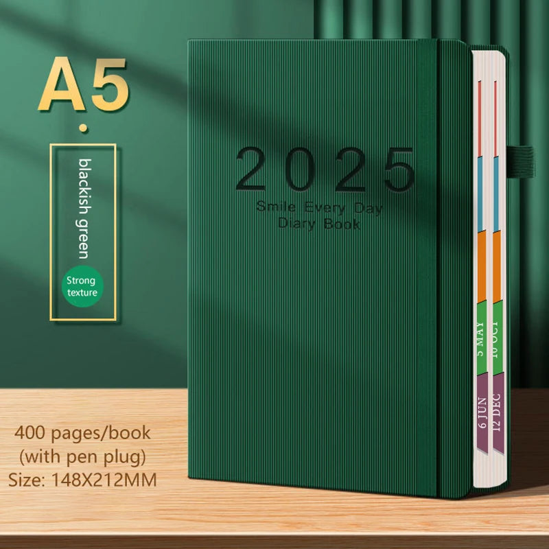 Simple Agenda Book Business Management Plan Notebook Calendar Notepad Efficiency Notebook Office Supply Students Stationery