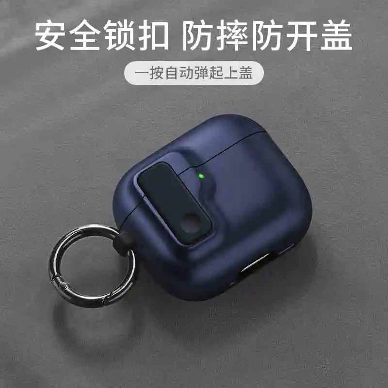 2025 New Hard Protector for AirPods 4 with Magnetic Lid Lock Hybrid Case Luxury Protection Cover for Apple AirPods 4(USB C)