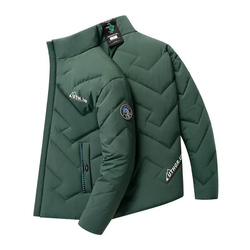 Standing Collar Thickened Winter Clothing Men's Thick Oversized Cotton Jacket