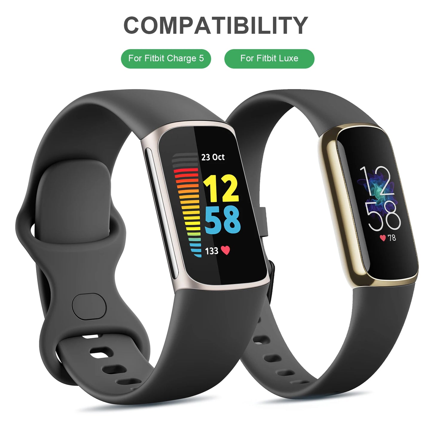 100cm/50cm USB Charger For Fitbit Charge 5 Charging Cable For Fitbit Luxe USB Charging Charger Dock With Reset Function