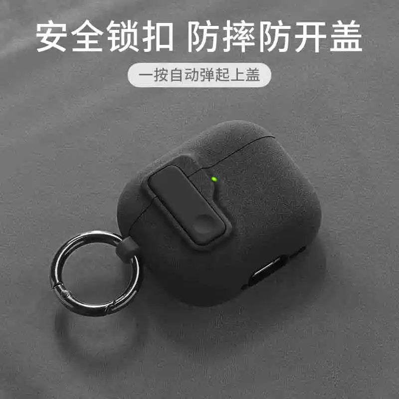 2025 New Hard Protector for AirPods 4 with Magnetic Lid Lock Hybrid Case Luxury Protection Cover for Apple AirPods 4(USB C)