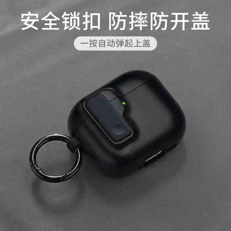2025 New Hard Protector for AirPods 4 with Magnetic Lid Lock Hybrid Case Luxury Protection Cover for Apple AirPods 4(USB C)