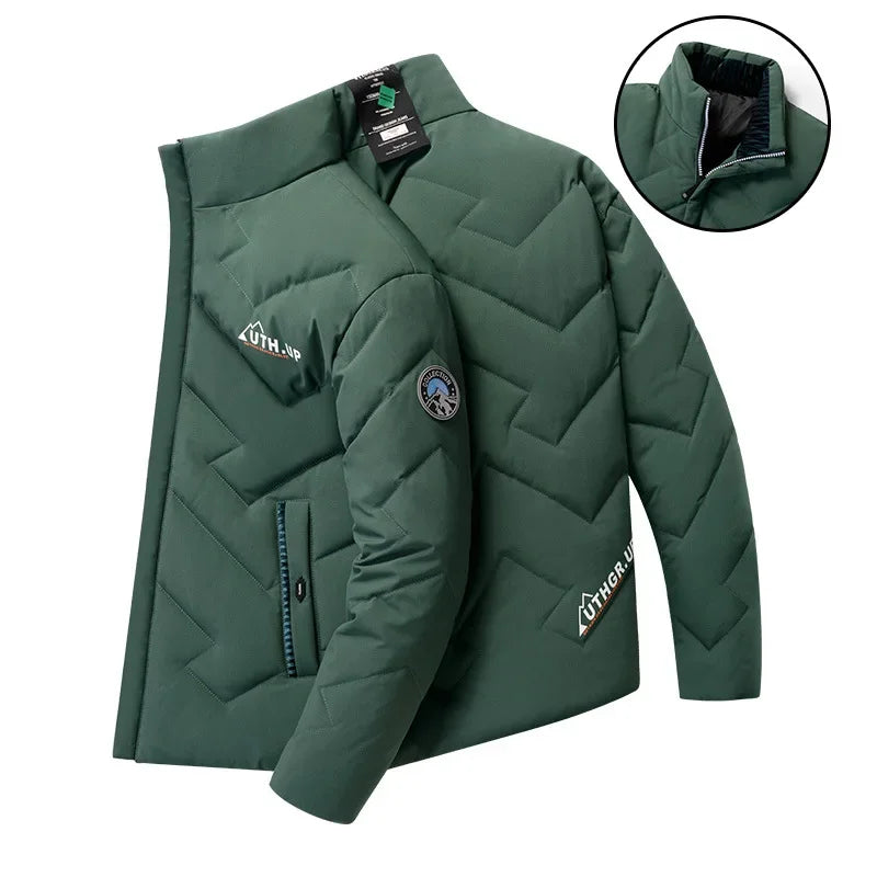 Standing Collar Thickened Winter Clothing Men's Thick Oversized Cotton Jacket