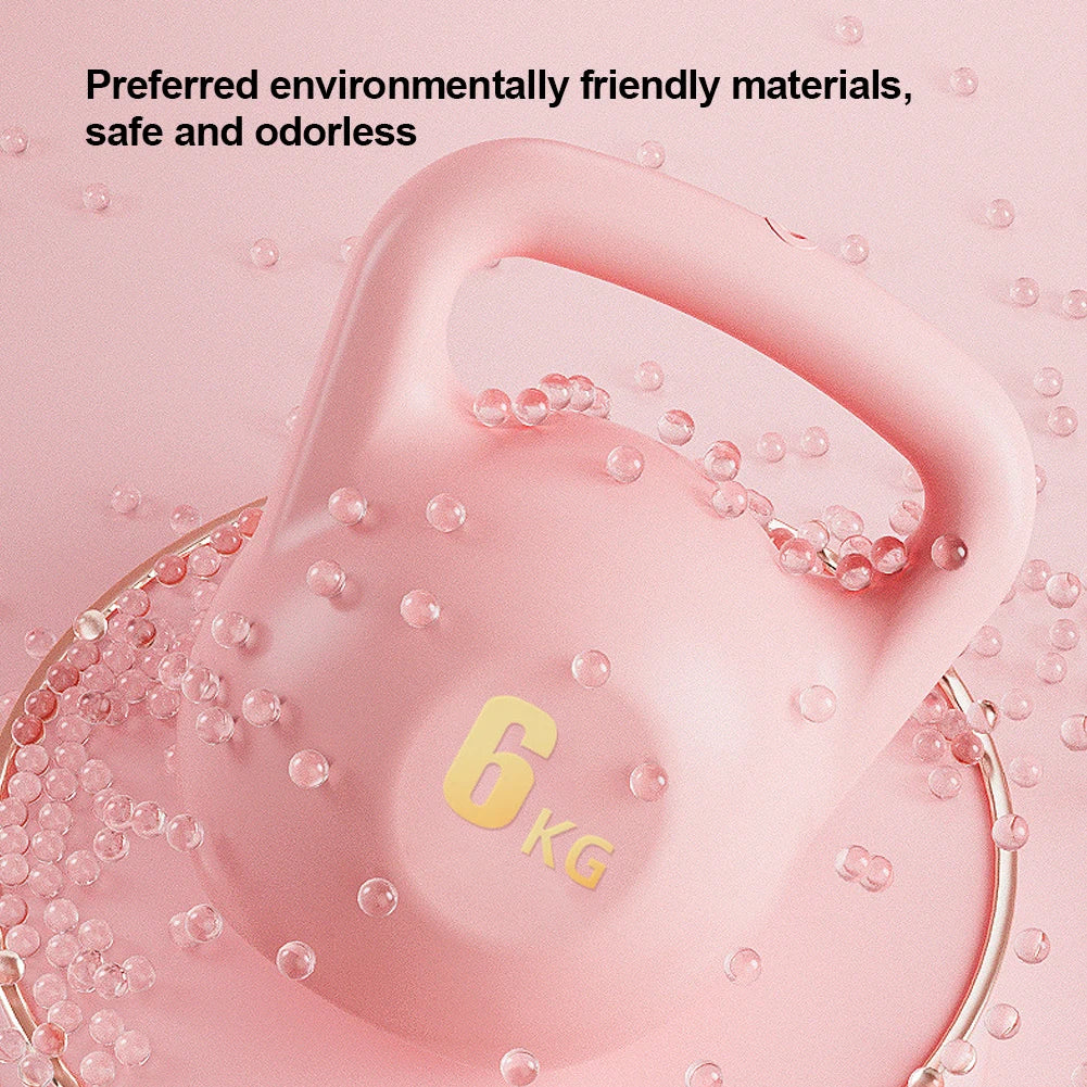 Kettlebell Kettle Dumbbells Water-filled Kettlebell Anti Slip Grip Kettlebell Weights 6KG Dumbbell for Home Gym Equipment