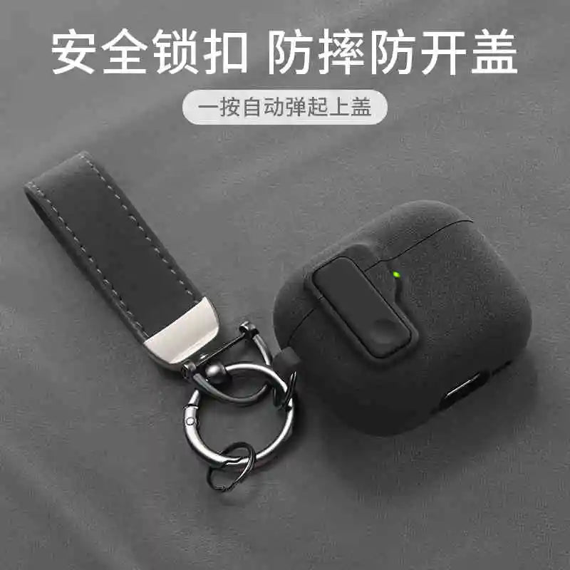 2025 New Hard Protector for AirPods 4 with Magnetic Lid Lock Hybrid Case Luxury Protection Cover for Apple AirPods 4(USB C)
