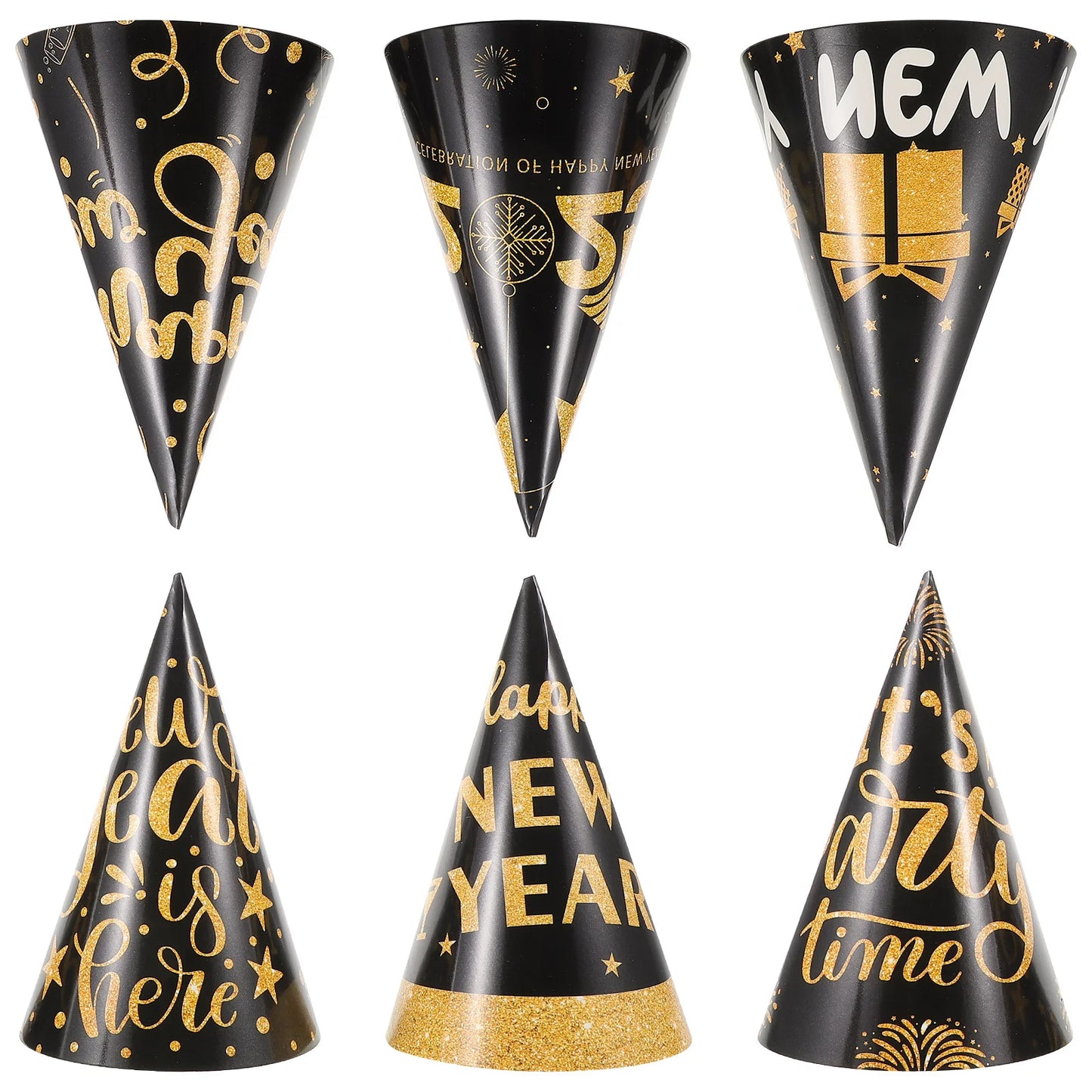 Decorations Gift New Year Paper Hat Child Party Hats 2025 Supplies Years Eve Kids Cone