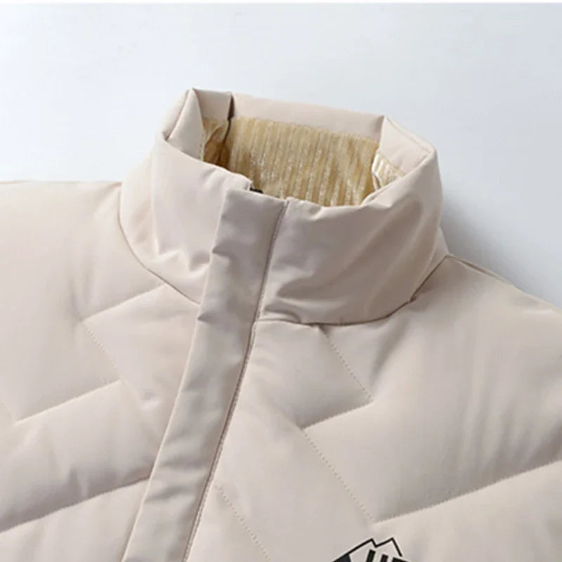 Standing Collar Thickened Winter Clothing Men's Thick Oversized Cotton Jacket