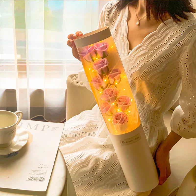 Valentine'S Day Artificial Flower Rose Soap Bouquet Gift Box Flower Creative Girlfriend Wife Bouquet Birthday Mother's Day Gift