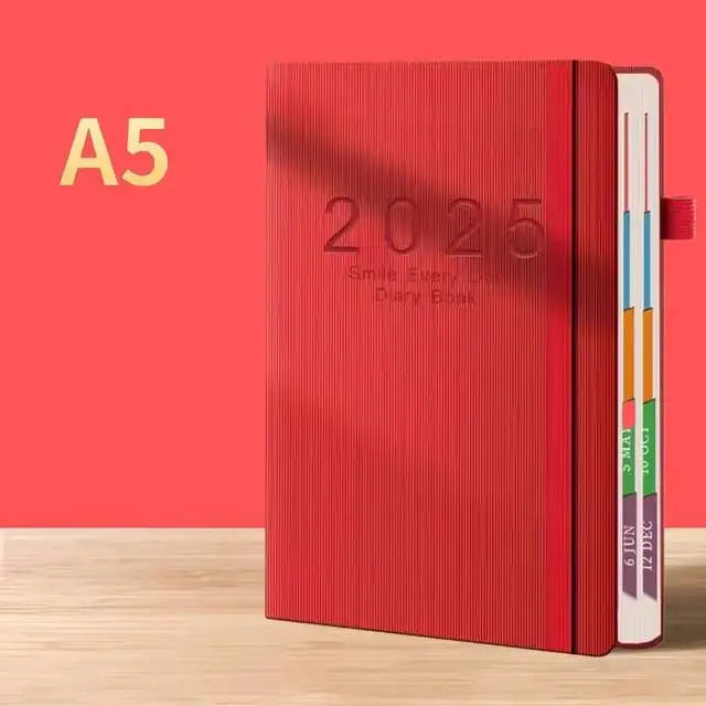 2025 New Plan: 400 page Calendar Log Self discipline Check in Time Management One page per day, 365 day Plan Office for Students