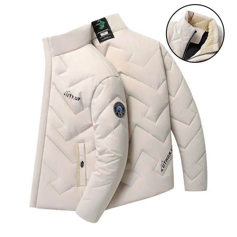 Standing Collar Thickened Winter Clothing Men's Thick Oversized Cotton Jacket