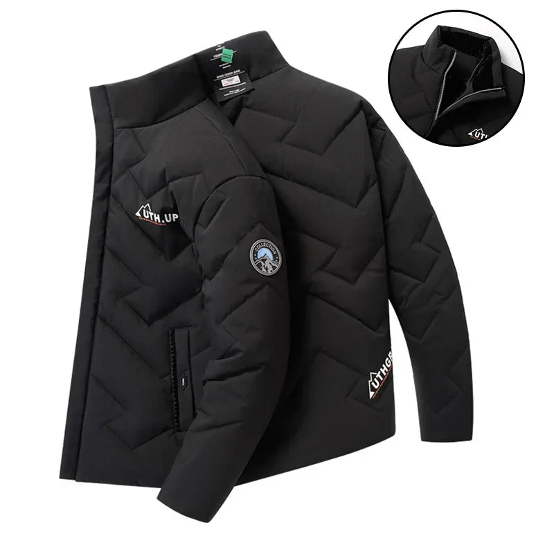 Standing Collar Thickened Winter Clothing Men's Thick Oversized Cotton Jacket