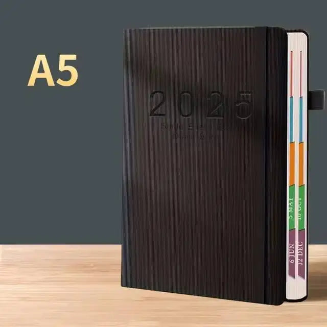 2025 New Plan: 400 page Calendar Log Self discipline Check in Time Management One page per day, 365 day Plan Office for Students
